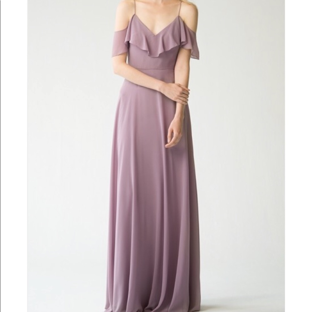 Jenny Yoo in Black Current Bridesmaid dress